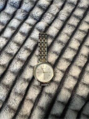 Armitron Two-Tone Silver and Gold Slim Bracelet Watch
